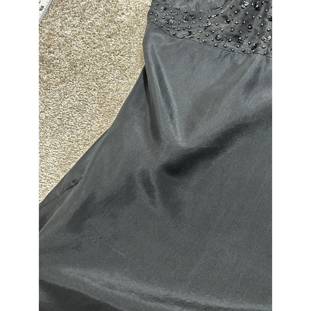 Eileen Fisher Women's 3X Black Silk Satin  Beaded Tank Top Special Occasion - Picture 8 of 10